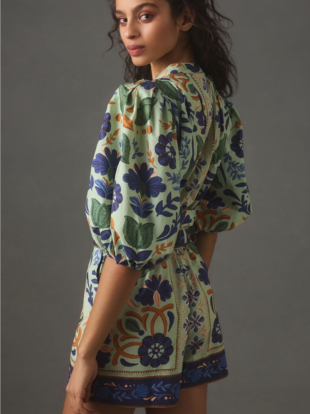 New FARM Rio Ocean Tapestry Romper - Picture 2 of 5